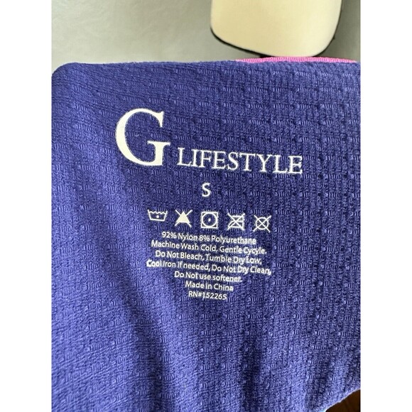 G Lifestyle Size Small Colorblock Zip Mock Neck AD9 - Picture 4 of 4